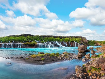 Barnafoss Waterfalls